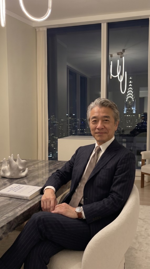 Victor Cheng at home with a copy of The Generational Wealth Blueprint on the table
