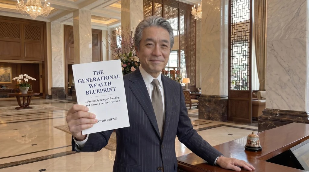 Victor Cheng holding a copy of The Generational Wealth Blueprint
